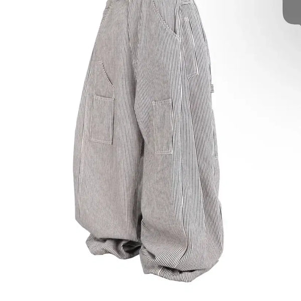 [BUNJANG] New Chief Chic Stripe Classic Cotton Pants / 뉴치프시크 스트라이프 클래식