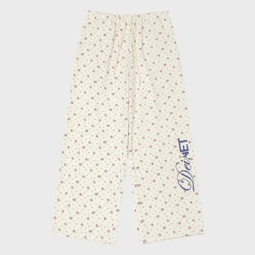 [BUNJANG] Dainnit Flower Pattern Waffle Pants / 다이닛 플라워 패턴 와플 팬츠