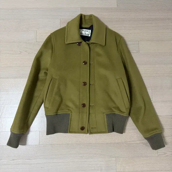 [BUNJANG] Acne Studios 18FW Olly Wool Blouson Jacket Olive / 아크네 스튜디오 울 블루종 자켓
