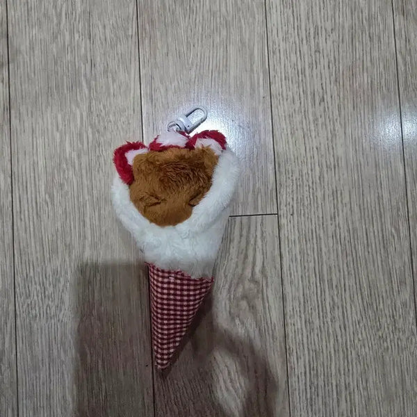 [BUNJANG] Lemua Strawberry Crepe Charm / 르무아 딸기 크레페 키링