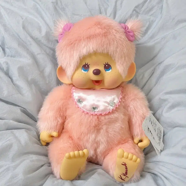 [BUNJANG] Designer Monchhichi Doll with Bib and Hairpin / 디자이너 몬치치
