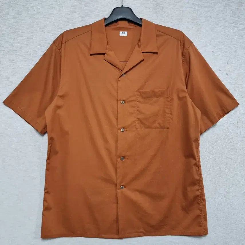 [BUNJANG] Uniqlo Span Shirt Brown Size L / 유니클로 스판 셔츠 남자105사이즈ㅡ0417ㅇㅇ