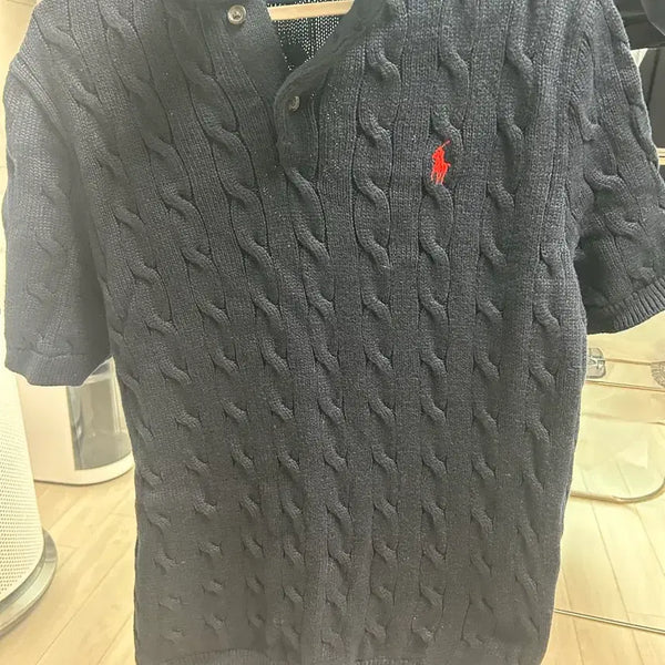[BUNJANG] Polo Ralph Lauren Short Sleeve Knit Polo Shirt Navy M / 폴로 반팔니트 네이비m