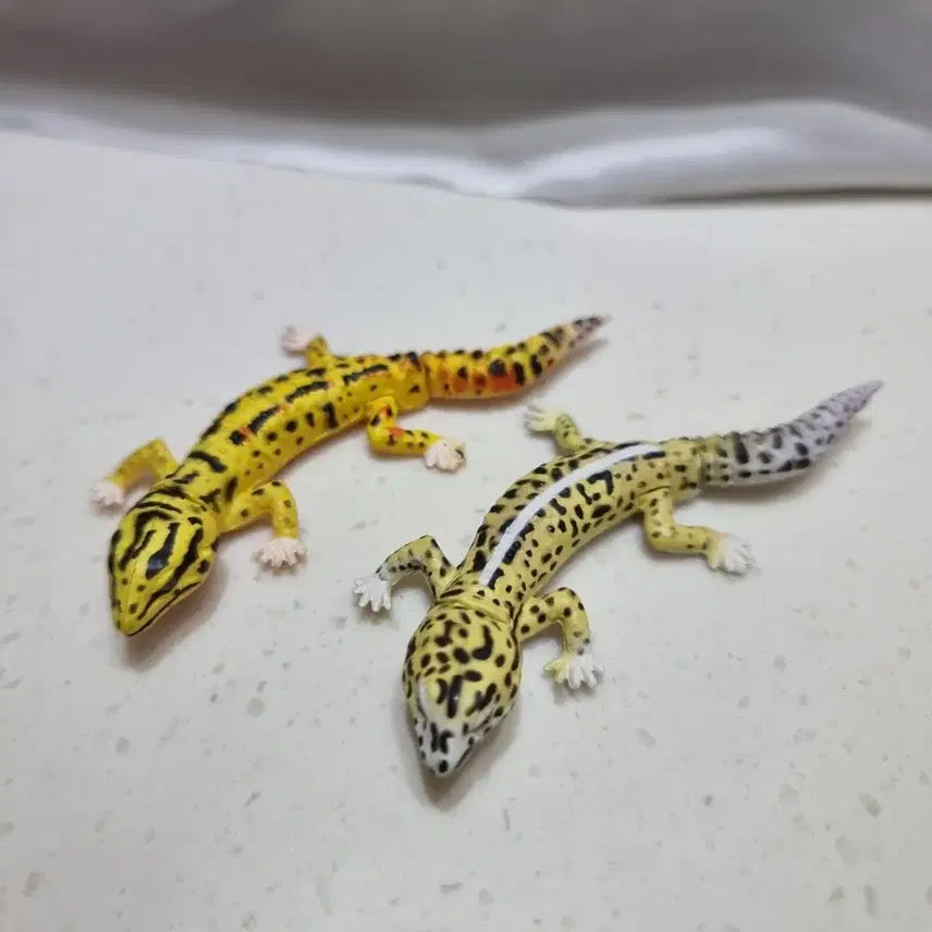 [BUNJANG] Kaiyodo Choco Egg Leopard Gecko Figure Set (2 Types) / 카이요도 초코에그 레오파드게코 도마뱀 피규어 2종 세트
