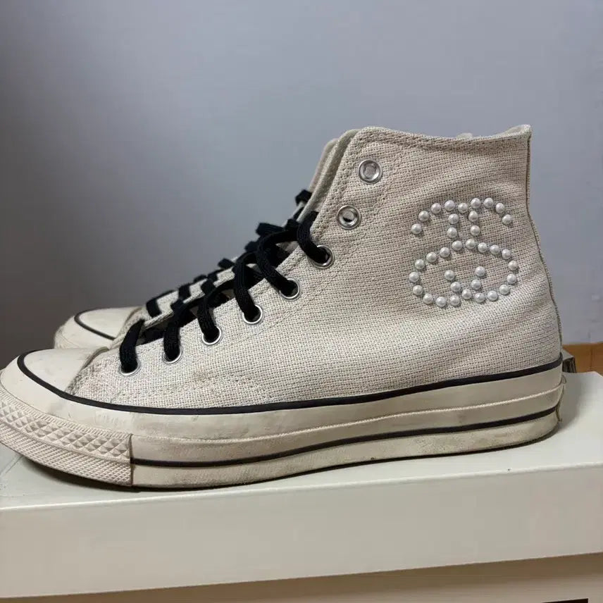 [BUNJANG] Converse x Stussy Chuck 70 High Natural Ivory / 컨버스 x 스투시 척 70 하이 내츄럴 아이보리
