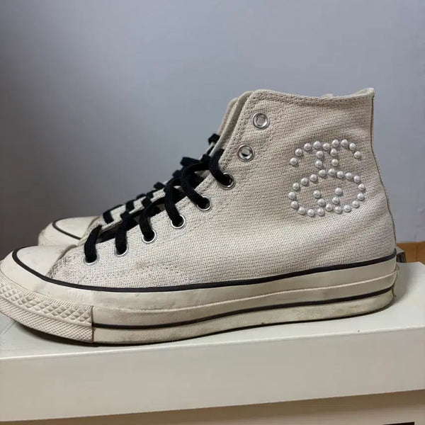 [BUNJANG] Converse x Stussy Chuck 70 High Natural Ivory / 컨버스 x 스투시 척 70 하이 내츄럴 아이보리