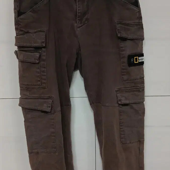[BUNJANG] National Geographic Brown Cotton Pants Size 84 (Runs Small) / 내셔널지오그래픽 바지 브라운 허리둘레84약간작게나옴