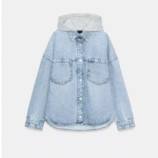 [BUNJANG] Zara Z1975 Oversized Hooded Denim Jacket M / Zara자라 Z1975 오버사이즈 후드데님재킷 M 새상품 (배송비포함)