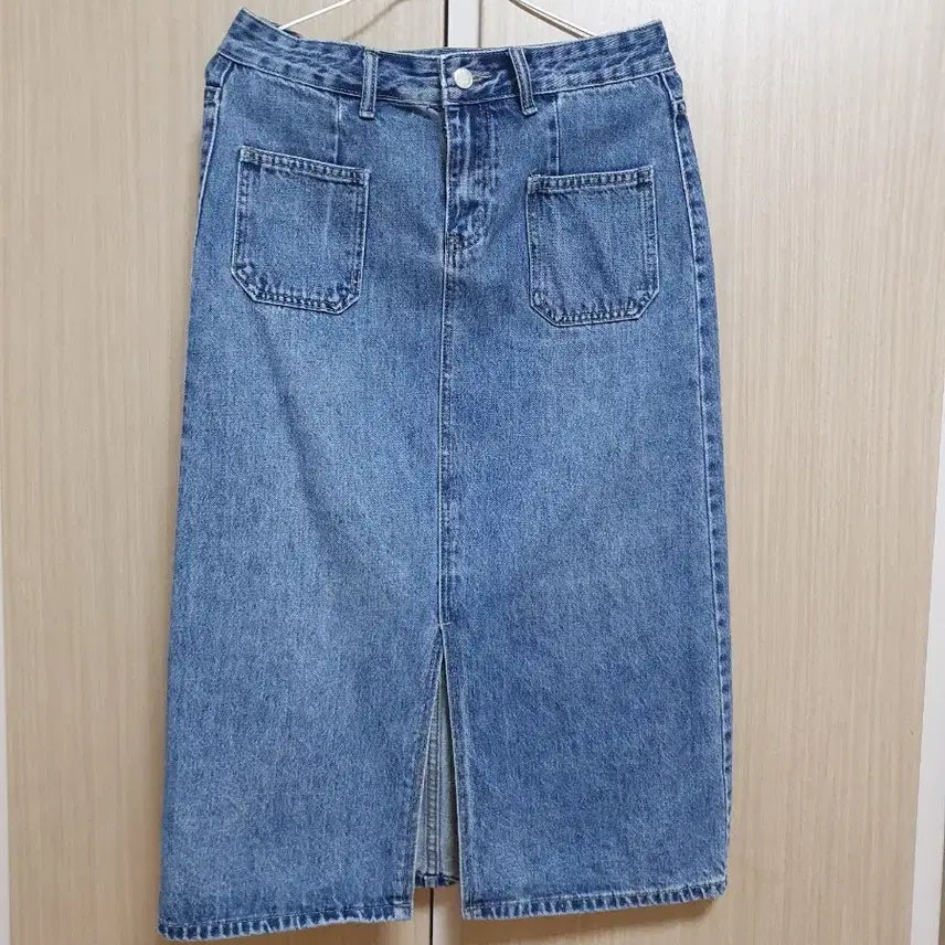 [BUNJANG] Blue & Judy Denim Long Skirt / 66 부루앤쥬디 데님롱스커트