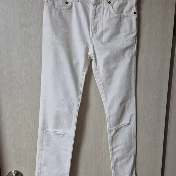 [BUNJANG] Saint Laurent White Skinny Jeans Size 27 / (정품) 생로랑 스키니 화이트진 청바지 27