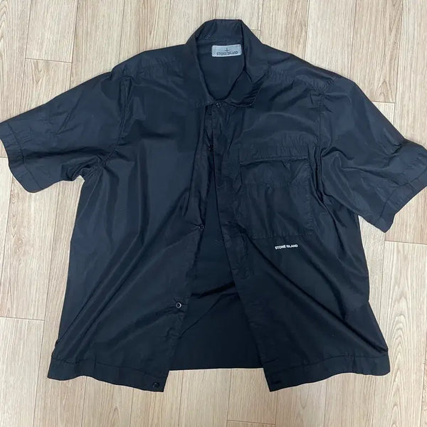 [BUNJANG] Stone Island Nylon Short Sleeve Shirt / 스톤아일랜드 나일론 반팔 셔츠