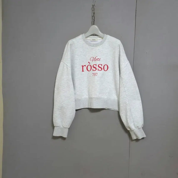 [BUNJANG] Bletty Semi-Crop Sweatshirt FF / 블레티 세미크롭 맨투맨 FF   n6017