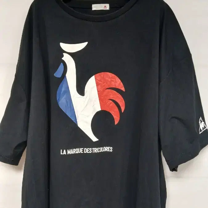 [BUNJANG] Le Coq Sportif Black T-Shirt (Plus Size) / 르꼬끄 스포르티브 반팔티 블랙 115사이즈이상 빅사이즈