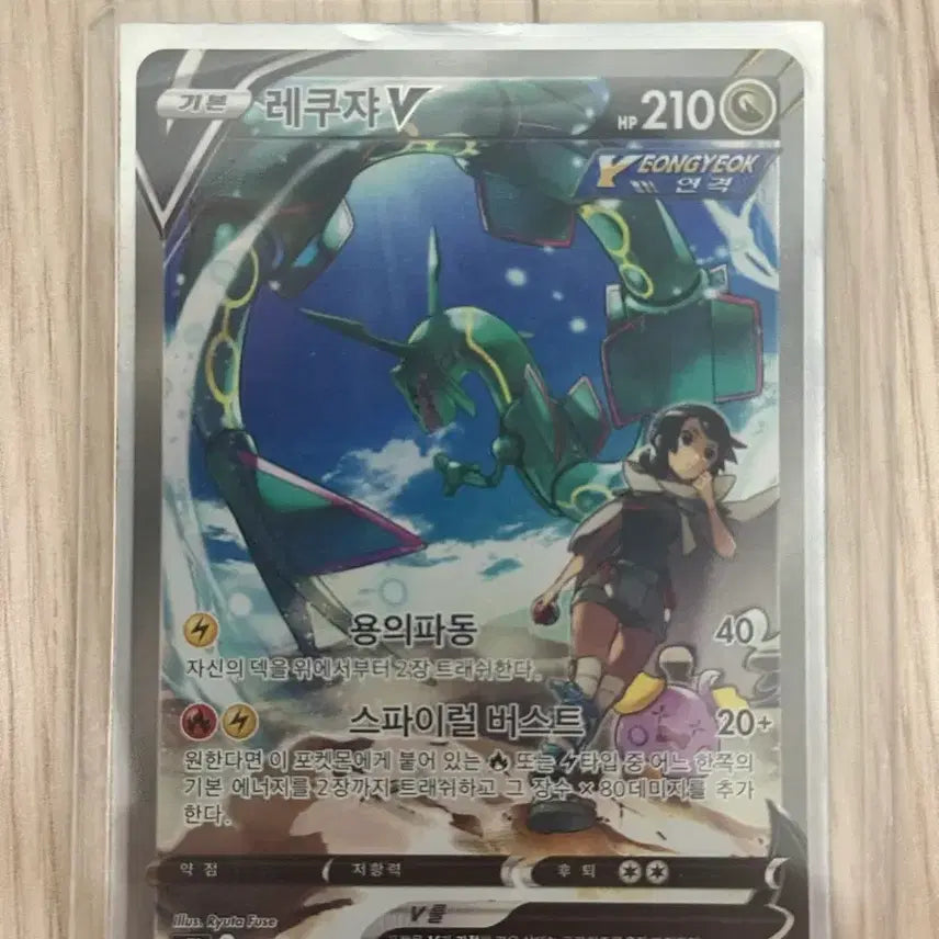 [BUNJANG] Pokemon Card Rayquaza V SR 076/067 / 포켓몬 카드 레쿠쟈 V SR 076/067