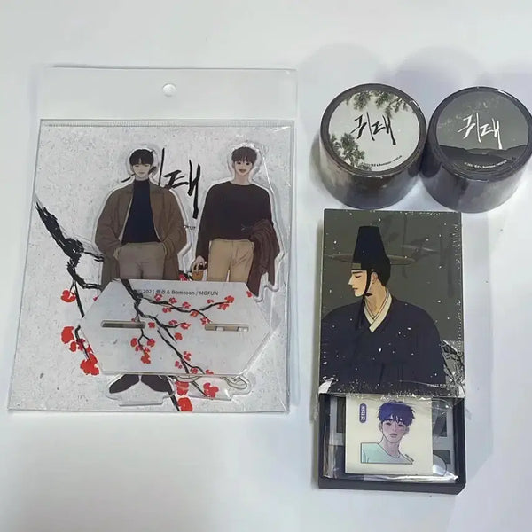 [BUNJANG] MoFun Gwitae Acrylic, Washi Tape, Sticker Set / 모펀 귀태 아크릴 외 굿즈 양도