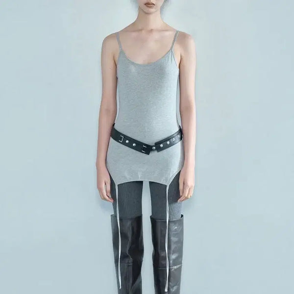 [BUNJANG] Seric Two-Way Drop Strap Sleeve Grey / 세릭 투웨이 드롭 스트랩 슬리브 그레이