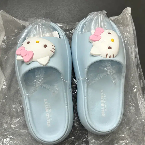 [BUNJANG] Sanrio Hello Kitty Pastel Blue Bathroom Slippers / 키티 화장실 슬리퍼