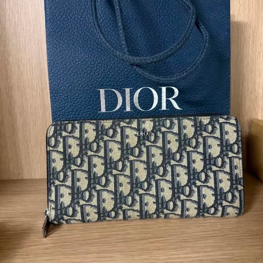[BUNJANG] Dior Oblique Zipped Pouch / 디올 오블리크 지퍼돌이