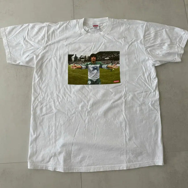 [BUNJANG] Supreme Maradona T-shirt White XL / 슈프림 마라도나 화이트 XL