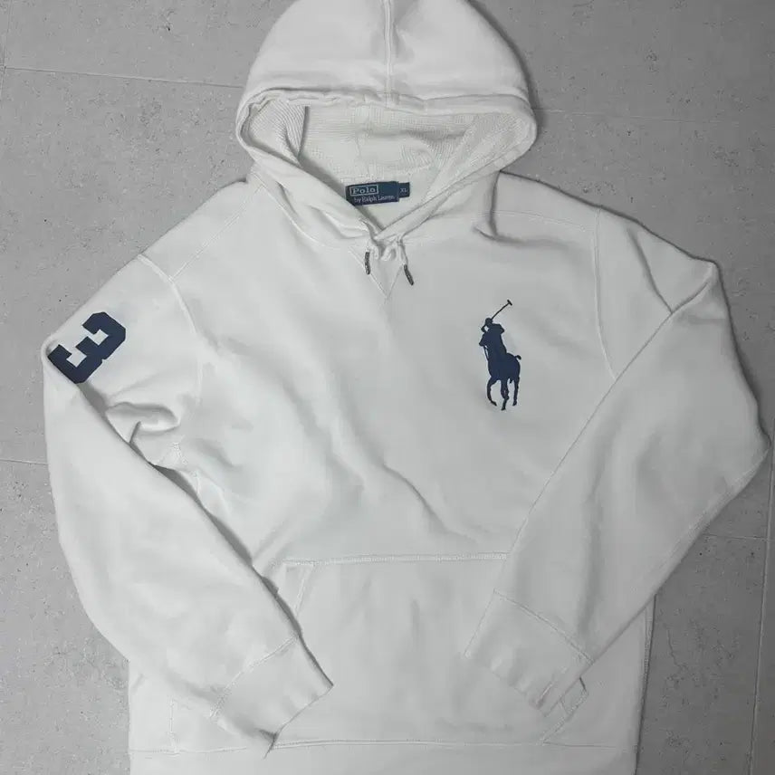 [BUNJANG] Polo Ralph Lauren Big Pony White Hoodie XL / 폴로 랄프로렌 빅포니 화이트 후드 xl
