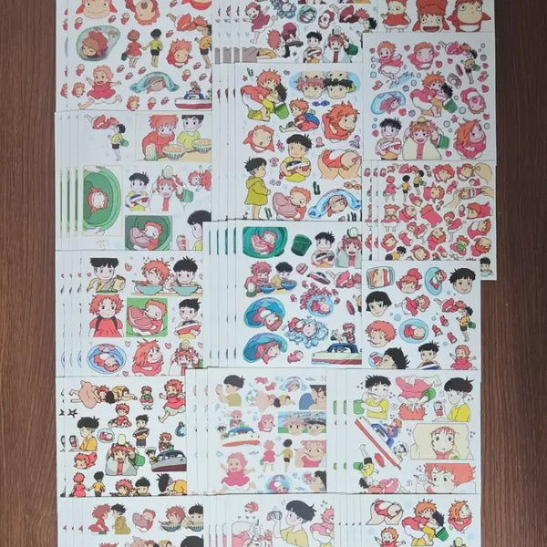 [BUNJANG] Ponyo on the Cliff by the Sea Ghibli Anime Sticker Pack / 벼랑위의 포뇨 지브리 애니 인믹 인스 다꾸 스티커 띵 처분