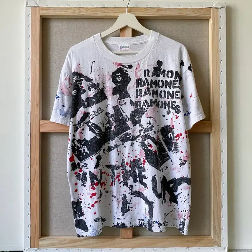 [BUNJANG] Ramones All Over Print T-Shirt / RAMONES 올오버 프린팅 반팔 티셔츠