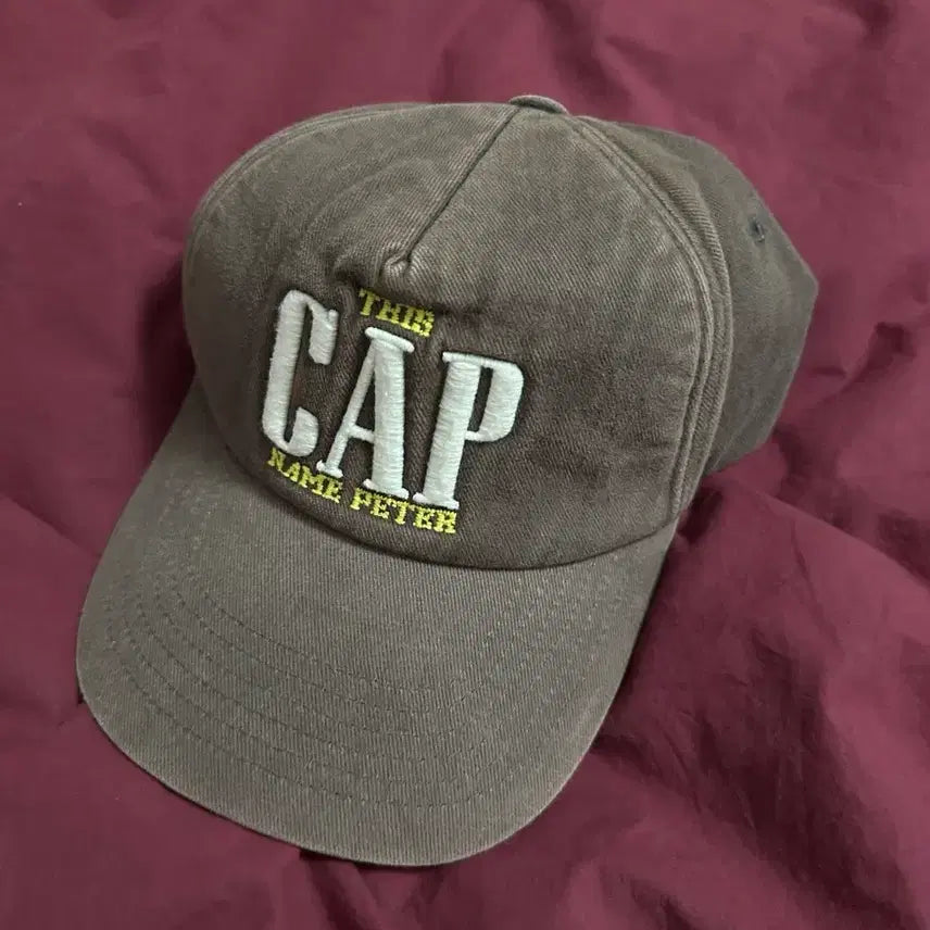 [BUNJANG] MY NAME IS PETER 5 Panel Cap Charcoal / 마이 네임 이즈 피터 5 패널 디스 캡 차콜(새 상품)