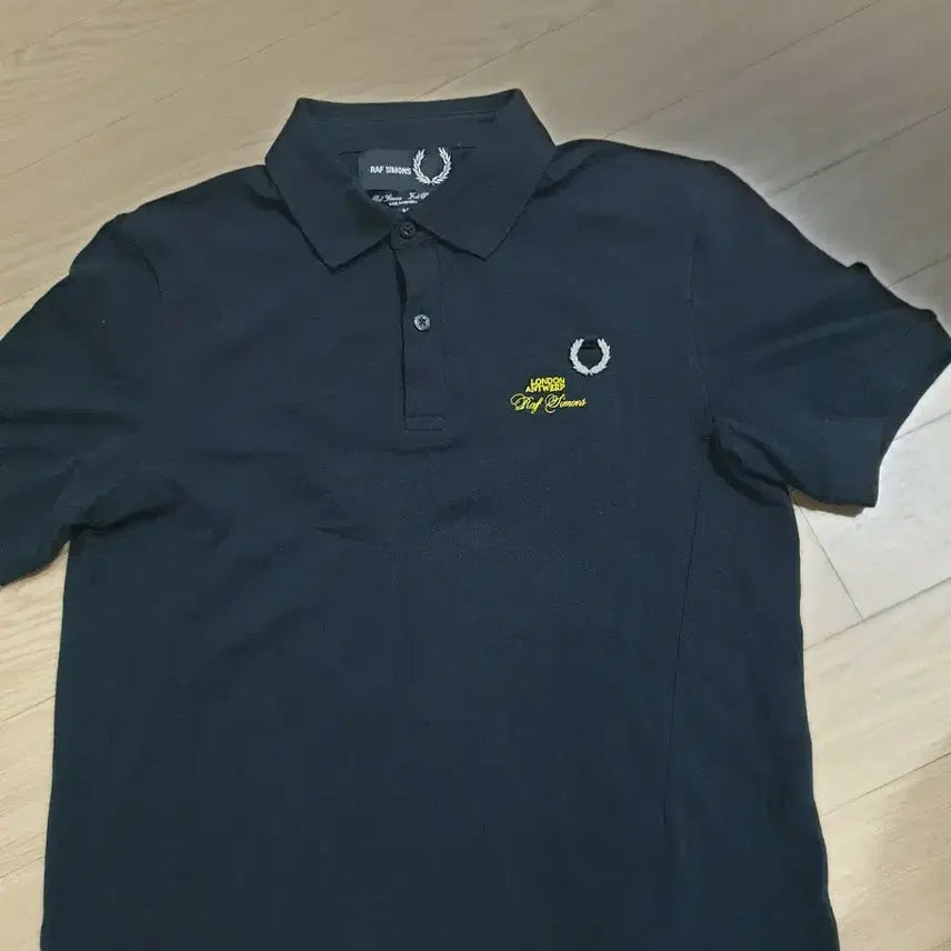 [BUNJANG] Raf Simons x Fred Perry Collaboration Short Sleeve Polo Shirt - Black / 라프 시몬스 프레드페리 반팔 카라티 블랙