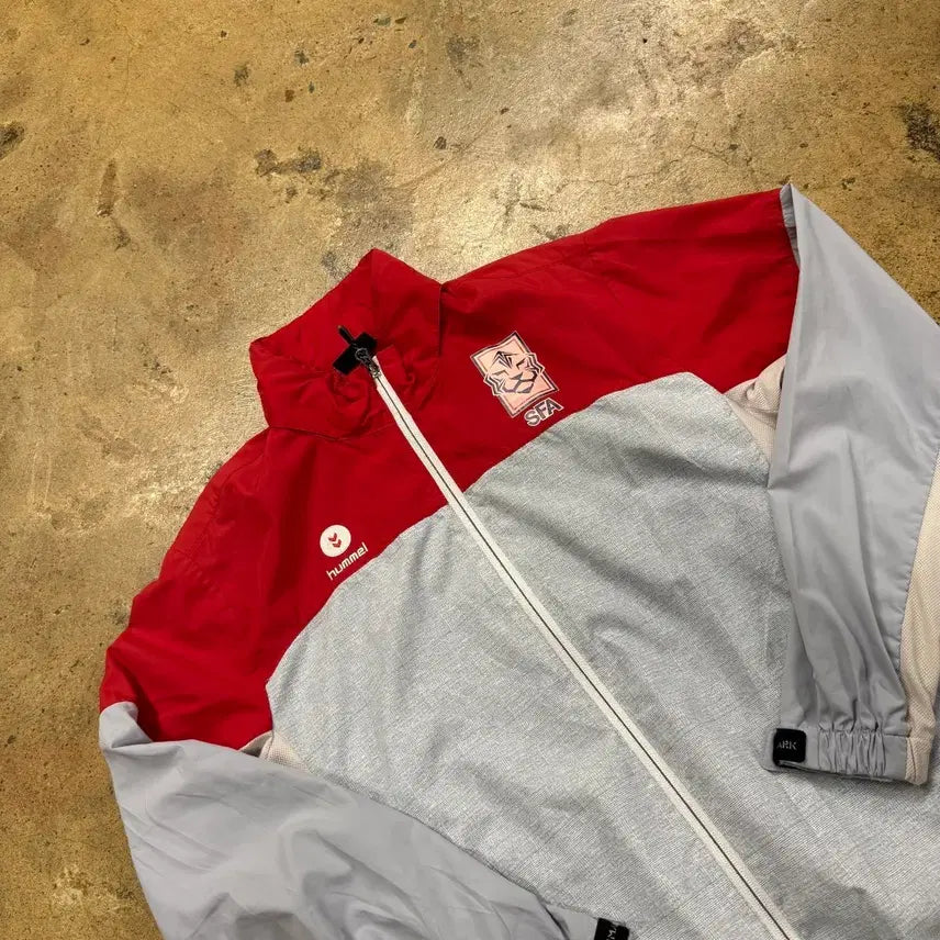 [BUNJANG] Hummel SFA Color Block Windbreaker Jacket XL / [정품/XL] 험멜 SFA 배색 바람막이 자켓