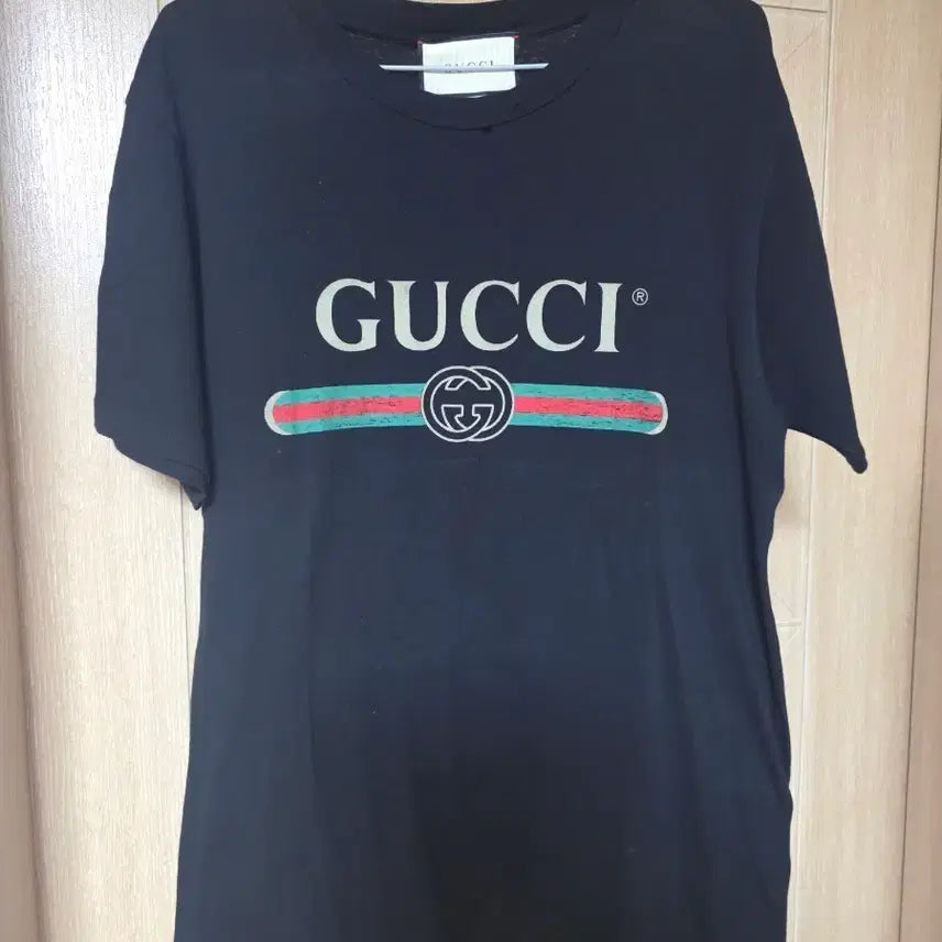 [BUNJANG] Gucci Oversized Vintage Logo Cotton T-Shirt Black XS / 구찌 오버사이즈 빈티지 로고 코튼 티셔츠 457095 X5L89