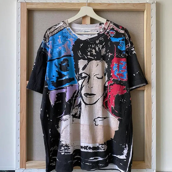 [BUNJANG] David Bowie All Over Print T-Shirt XL / DAVID BOWIE 올오버 프린팅 반팔 티셔츠