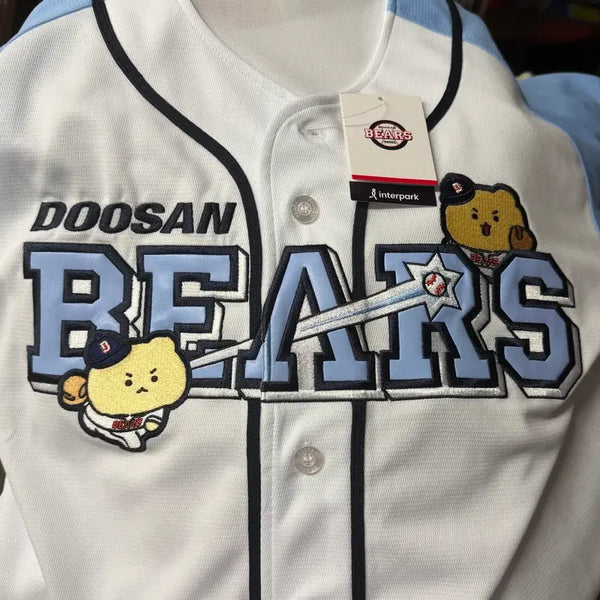 [BUNJANG] Doosan Bears Manggeureojin Gom Replica Uniform 95 (M) / 두산베어스 24 망그러진곰 망곰 레플리카 유니폼 95(M)
