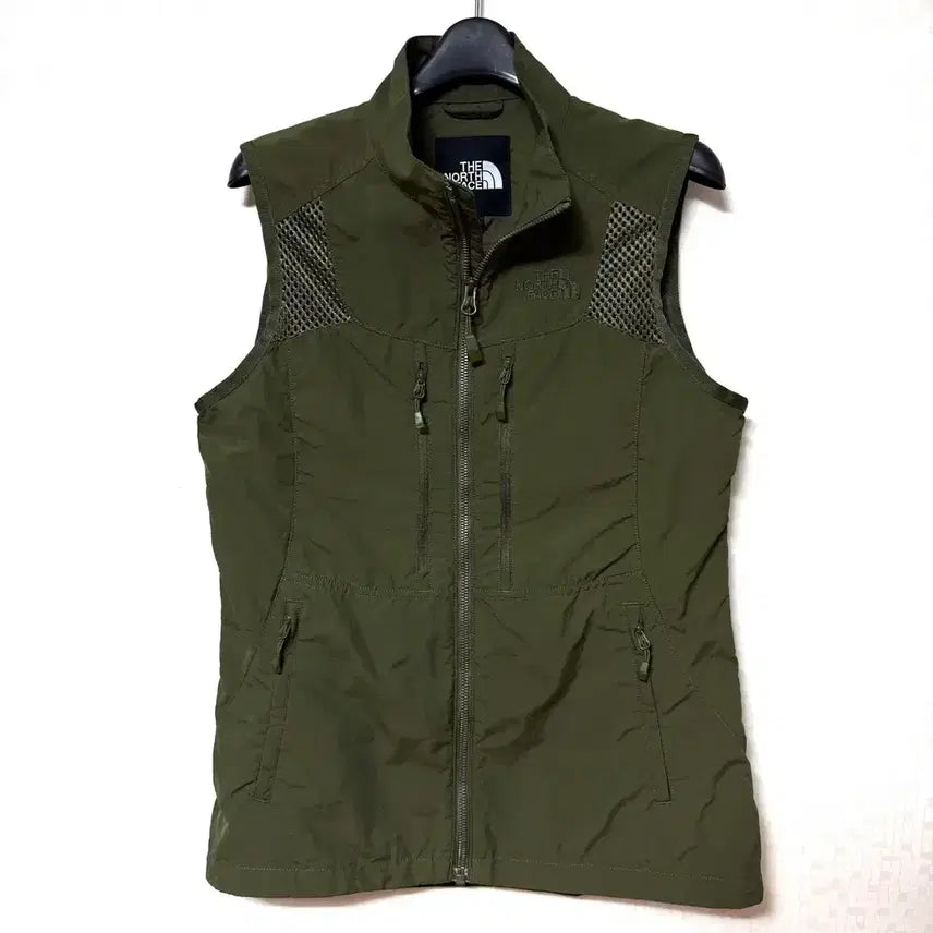 [BUNJANG] The North Face Women's Khaki Windbreaker Vest Jacket / [M,95]노스페이스 여성 조끼 바람막이 자켓 베스트 카키