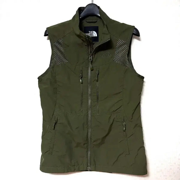 [BUNJANG] The North Face Women's Khaki Windbreaker Vest Jacket / [M,95]노스페이스 여성 조끼 바람막이 자켓 베스트 카키