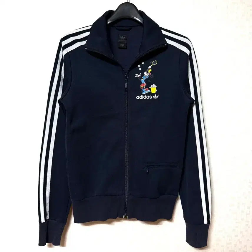 [BUNJANG] Adidas x Disney Goofy Women's Jersey Zip-up Track Top XS / [XS,85]아디다스 여성 디즈니 구피 져지 집업 트랙탑