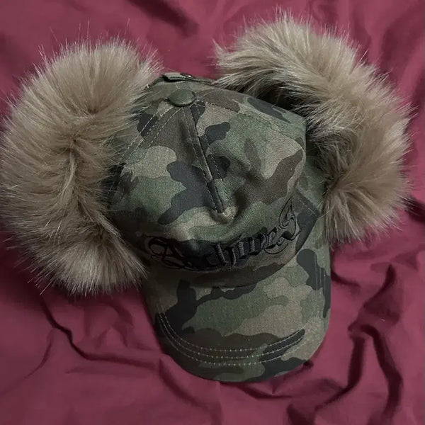 [BUNJANG] 2000 Archives Ear Flap Cap Camo / 2000아카이브스 이어플랩 캡 카모