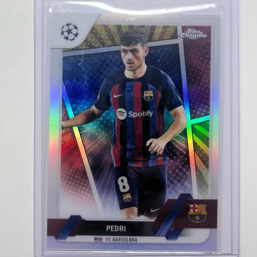 [BUNJANG] 2023 Topps Chrome Barcelona Pedri Hero Variation SSP Card / 2023 탑스 크롬 바르셀로나 페드리 히어로 바리에이션 ssp