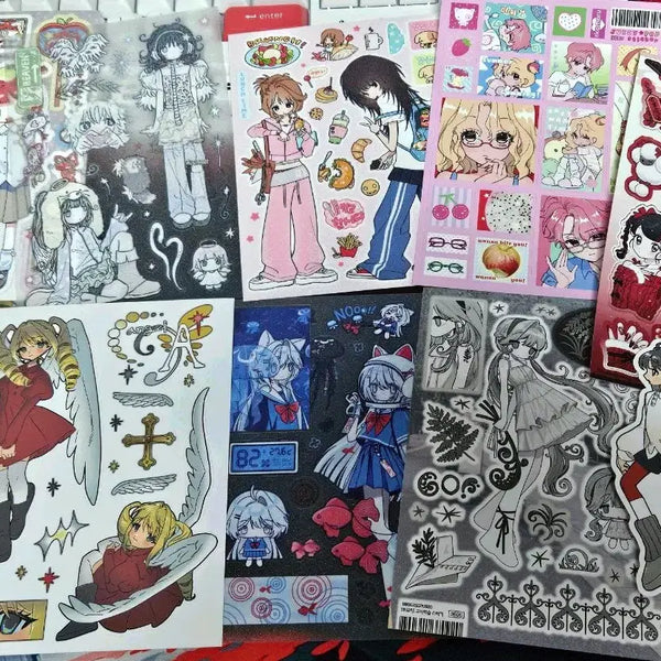 [BUNJANG] DotDotDot Sticker Bundle Set with Amusute Aquarium Kiss Cut Stickers / 다꾸 닷닷닷 스티커 10종 일괄 + 아무스튜 아쿠아리움 키스컷 포함