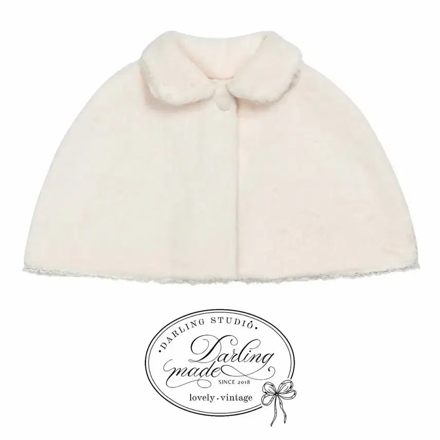 [BUNJANG] Darling Studio Rabbit Fur Cape / 달링스튜디오 래빗 퍼 케이프