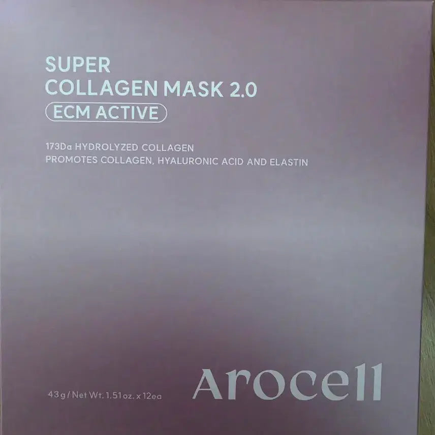[BUNJANG] Arocell Super Collagen Mask Pack 2.0 (12 Count) / 아로셀 슈퍼콜라겐 마스크팩 2.0 12개입
