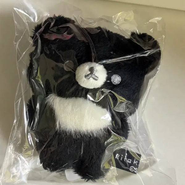 [BUNJANG] Rilakkuma Monochrone Series Korilakkuma Mascot Doll Keyring / 리락쿠마 모노크롬 시리즈 차이로이 코구마 흑백 마스코트 인형 키링