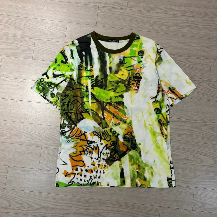 [BUNJANG] Issey Miyake Printed Short Sleeve T-Shirt / Issey Miyake 이세이미야케 프린팅 반팔티셔츠
