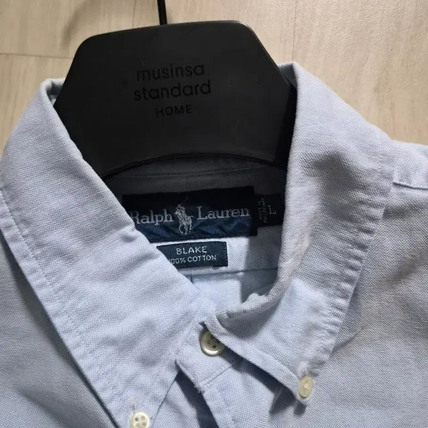 [BUNJANG] Polo Ralph Lauren Blake Oxford Shirt Light Blue XL / 폴로 랄프로렌 블레이크 옥스포드 셔츠 하늘색 Xl