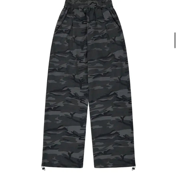[BUNJANG] Camouflage Wide Training Pants / 카모플라쥬 와이드 트레이닝 팬츠