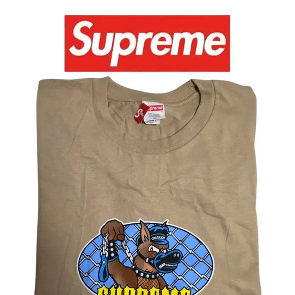 [BUNJANG] Supreme Leash Khaki XL T-Shirt / [XL] Supreme Leash 슈프림 리쉬 카키 새상품
