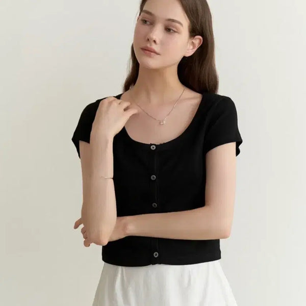 [BUNJANG] Riel Coconut Cardigan Set (Black) / 리엘 코코넛 가디건 세트 (블랙)