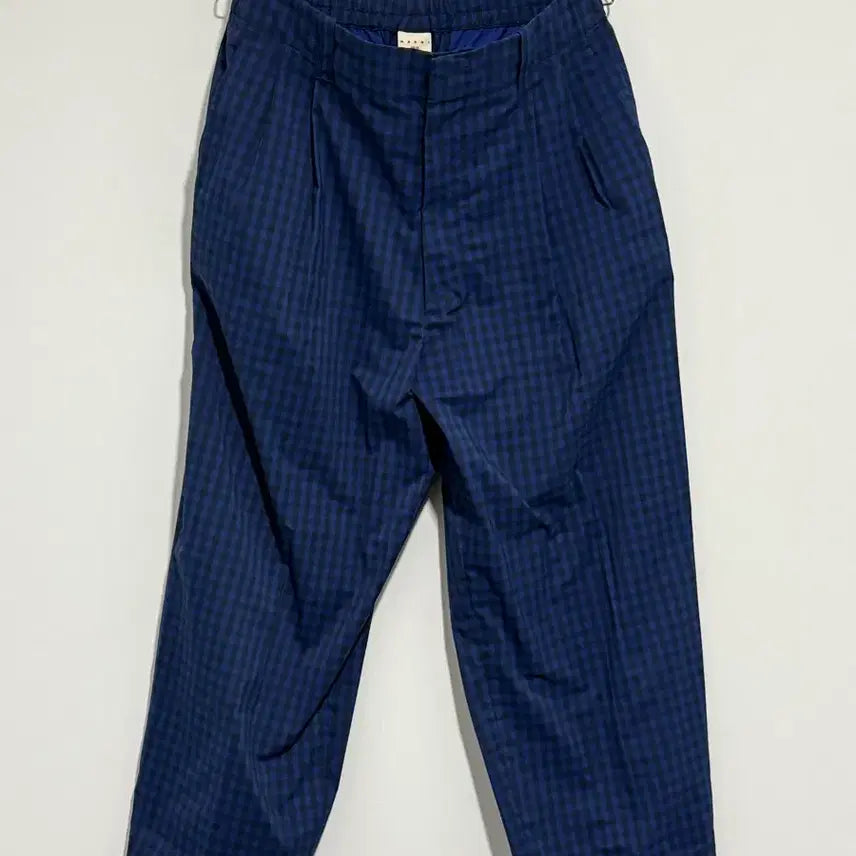 [BUNJANG] Marni x Uniqlo Checked Pattern Slacks / 마르니 유니클로 팬츠