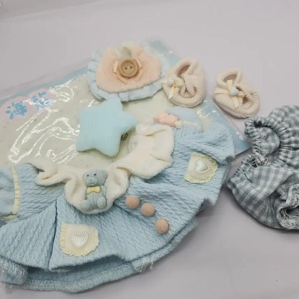 [BUNJANG] Pigmomo Wardrobe Soft Aqua 20cm Un 속성 Doll Clothes / 20cm 무속성 솜인형 옷 피그모모 옷장 소프트 아쿠아 양도판매