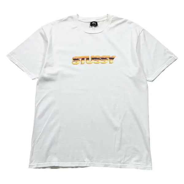 [BUNJANG] Stussy Pure Gold Logo T-Shirt / 스투시 퓨어골드 로고 반팔티