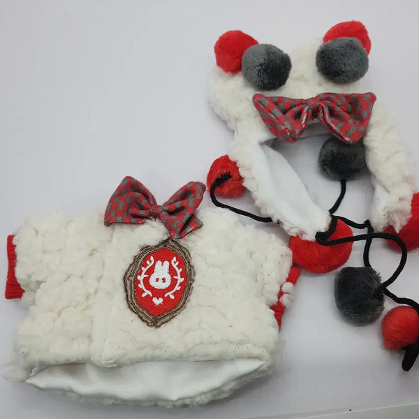 [BUNJANG] 20cm Un 속성 Cotton Doll Clothes Red Bean Rabbit / 20cm 무속성 솜인형 옷 팥앙금 토끼 양도판매
